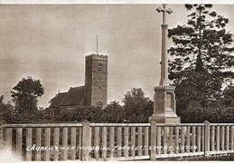 1a. The War Memorial in earlier days - a postcard from around 1935 perhaps